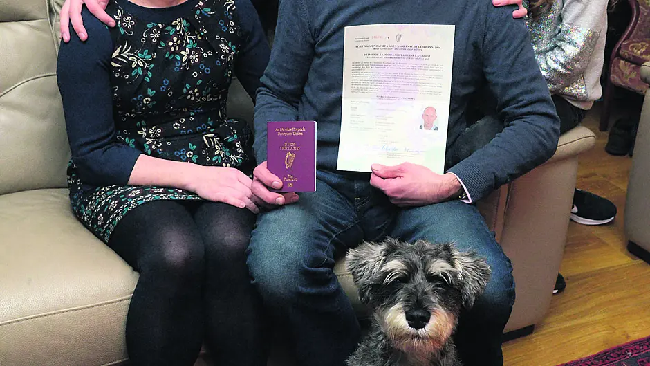 Scottish Paul is now a proud Irish citizen Image