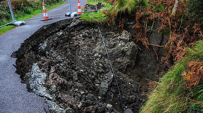 Four months on, there’s no progress on sinkhole Image