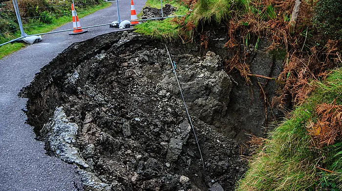 Four months on, there’s no progress on sinkhole Image