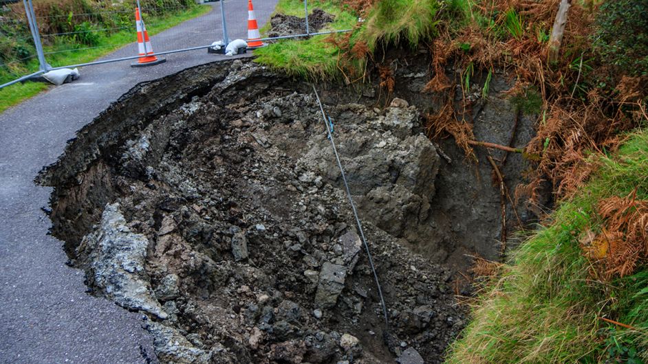 Four months on, there’s no progress on sinkhole Image