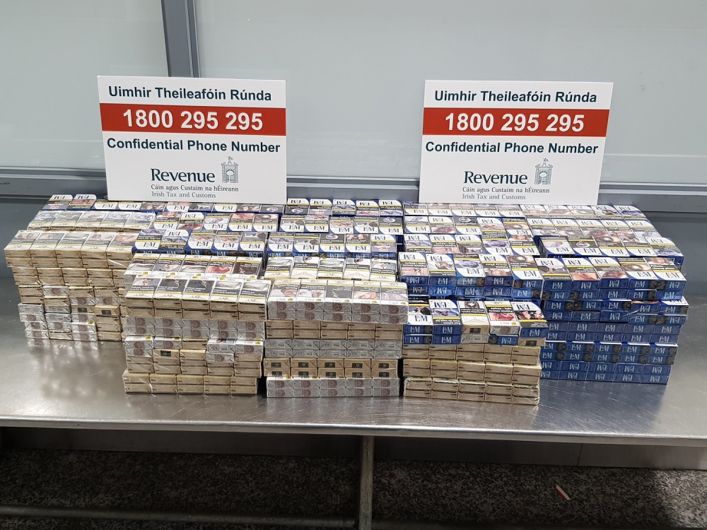 Over €15,000 of smuggled cigarettes seized from Polish flight passengers at Cork Airport Image