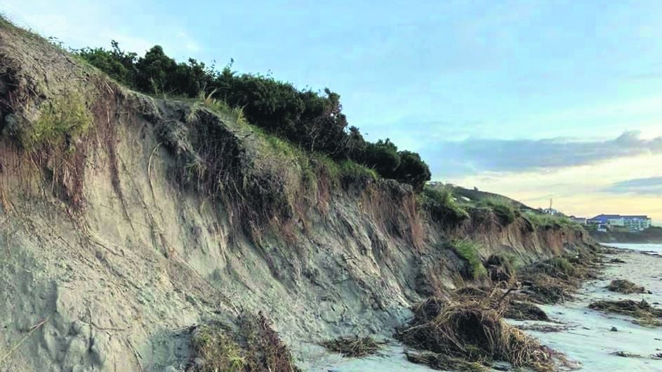 Dena probes Inchydoney’s disappearing sand dunes Image