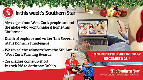 In this week's Southern Star: The death of Tim Severin, Cork come up short in All-Ireland bid & home for Christmas - or is it? Image