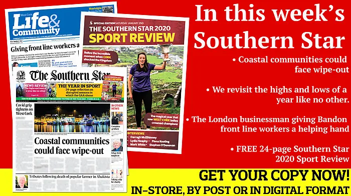 Coastal communities  could face wipe-out; We revisit the highs and lows of a year like no other; FREE 24-page Southern Star Sports Review; Giving front line workers a helping hand Image