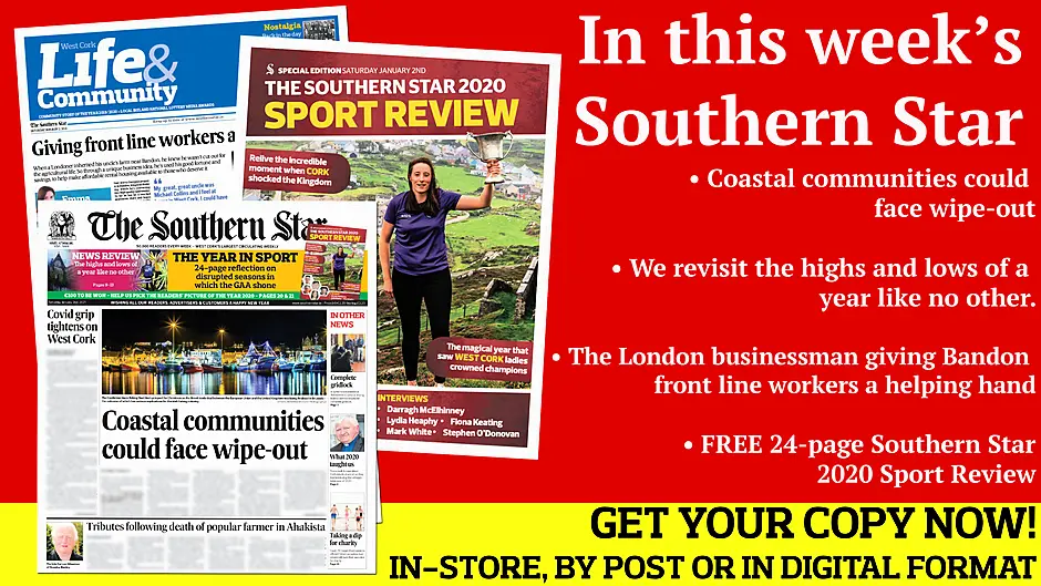 Coastal communities  could face wipe-out; We revisit the highs and lows of a year like no other; FREE 24-page Southern Star Sports Review; Giving front line workers a helping hand Image