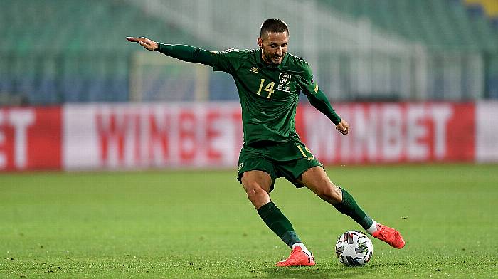 Conor Hourihane links up with Ireland after Wembley loss Image