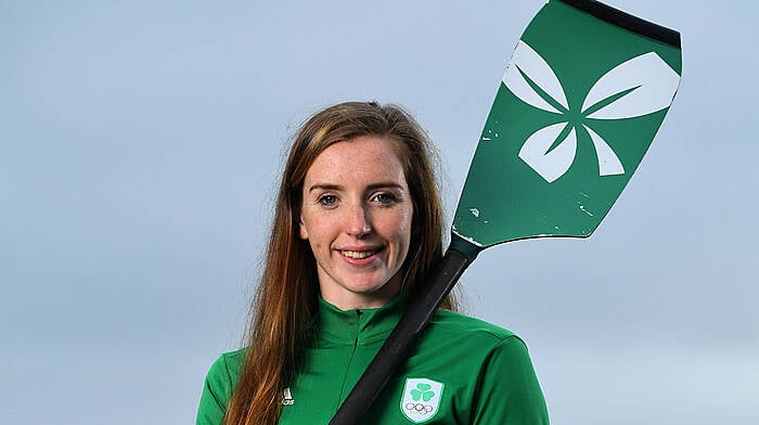 Skibbereen Olympian Emily Hegarty accepts her Celtic Ross Hotel West Cork Sports Star monthly award in Italy! Image