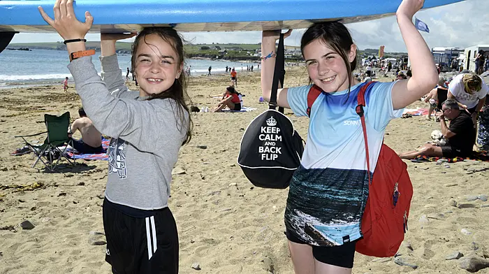 At Garrettstown beach were Evelyn Rath and Zoe Harte from Belgooly. (Photo: Denis Boyle)