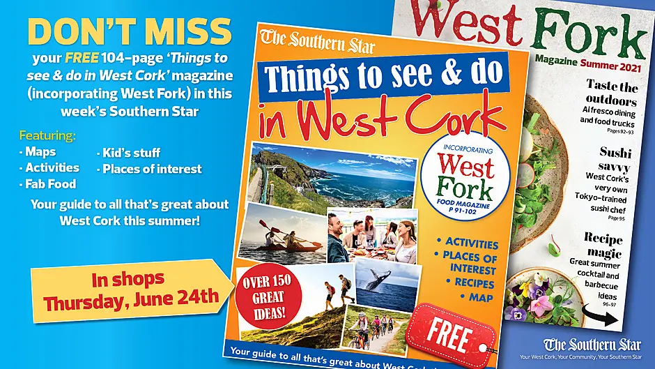 FREE 104-page guide to summer in West Cork with this week's Southern Star Image