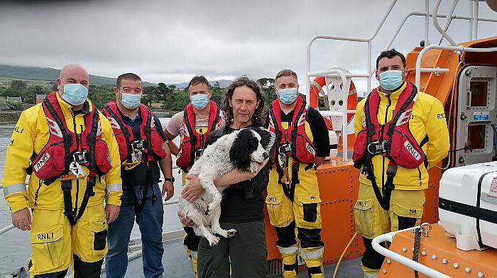 Kayaker and 'Lucky' the dog rescued after overnight on Dursey's Calf and Bull Rock Image