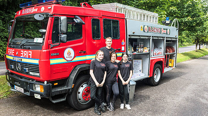 What the blazes! Converted fire truck is a hot hit as coffee dock Image