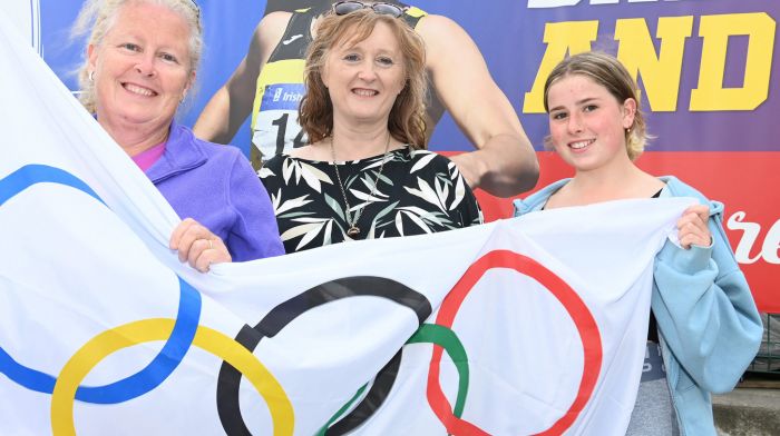 Phil Healy’s cousins, Catherine, Margaret and Aine Hurley. at the homecoming in Ballineen.