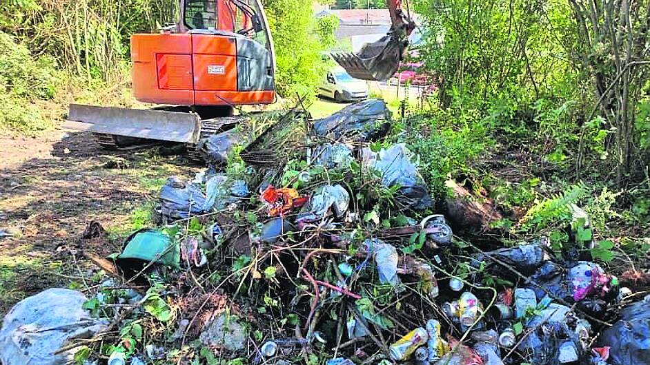 Dumped rubbish ‘filled a skip’ and was all recyclable Image