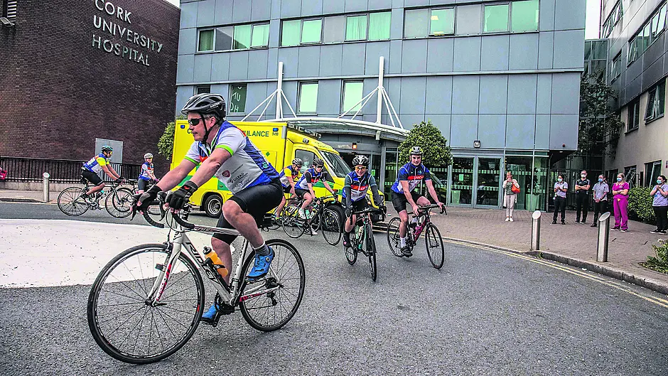 Prof Gerry remembered as part of frontline Covid charity cycle Image