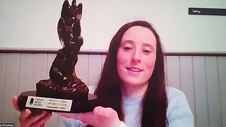 WATCH: Áine Terry O'Sullivan picks up Celtic Ross Hotel West Cork Sports Star monthly award Image