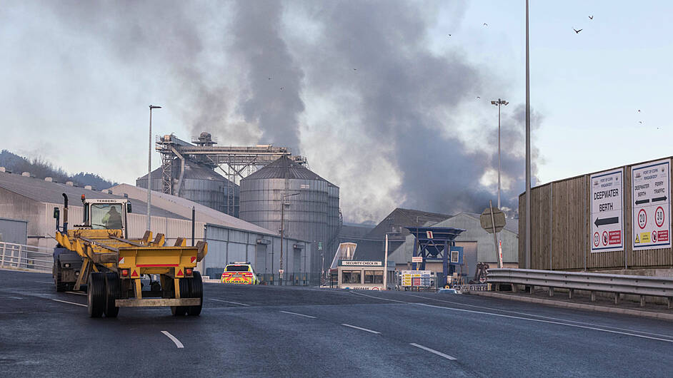 Major fire at Cork Port as area is evacuated Image