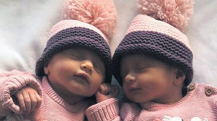 Twin sisters are tickled pink to make history Image