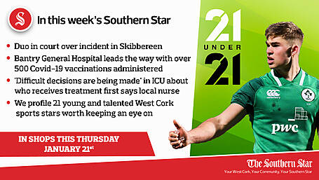 In this week's Southern Star: Duo in court over Skibbereen incident; 'Difficult decisions are being made' in ICU; We profile 21 young and talented West Cork sports stars worth keeping an eye on Image
