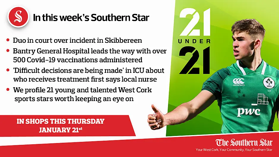 In this week's Southern Star: Duo in court over Skibbereen incident; 'Difficult decisions are being made' in ICU; We profile 21 young and talented West Cork sports stars worth keeping an eye on Image