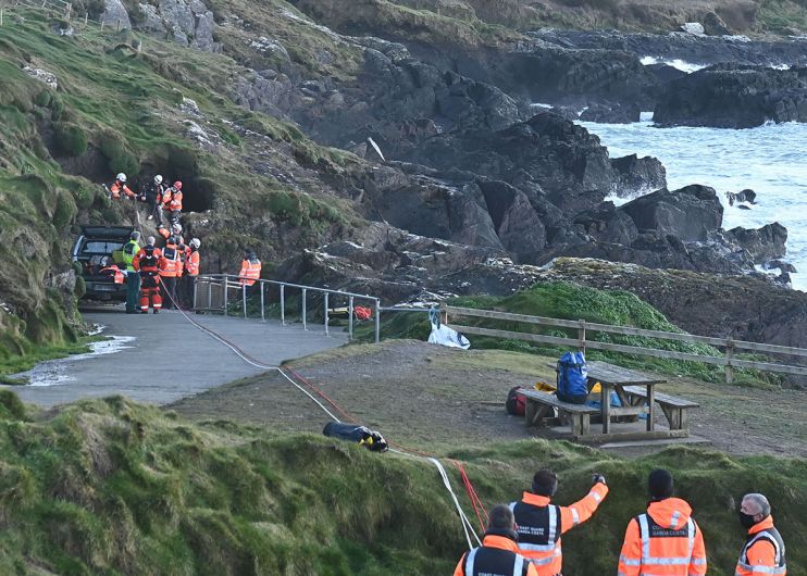 Dunworley rescue: walkers astonished when voice replies from sinkhole Image