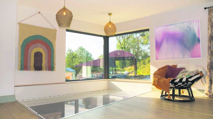 The fun play area on the upstairs landing of Rachel Hobb's home in Ballincollig. (Photo: Gillian Carney)