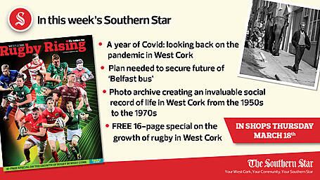 In this week's Southern Star: A year of Covid, Plan needed for future of 'Belfast bus', FREE 16-page special on the growth of rugby in West Cork Image