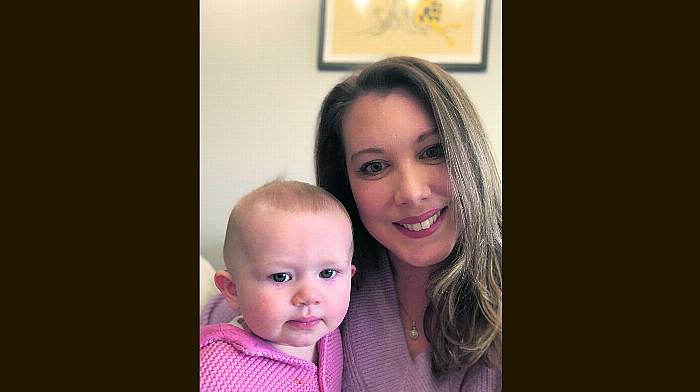 Louise Gleeson with baby Cara, who was born in CUMH in June.