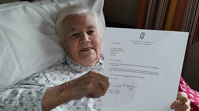 Sr Maura survives Covid to celebrate her 101st birthday Image