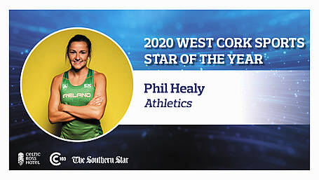 Irish sprint queen Phil Healy races her way to 2020 West Cork Sports Star of the Year Award Image