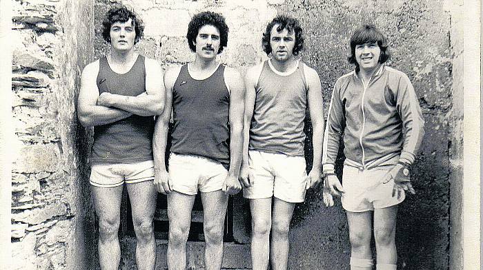 Some of the past players included, from left: Micheál Lordan, Billy Power, Noel O’Brien, and Tommy Morrissey, from Tipperary. 
 (Alley photos: Anne Marie Cronin)