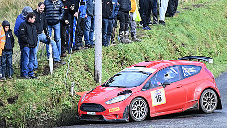 Daniel Cronin races to eighth place in his first-ever Donegal Rally Image