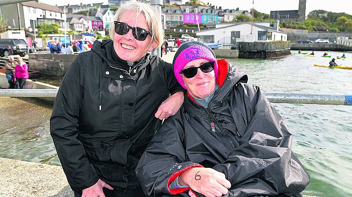 Brenda Sisk and Aisling Barry at the Baltimore 2.2 km  Photo Siobhán Russell