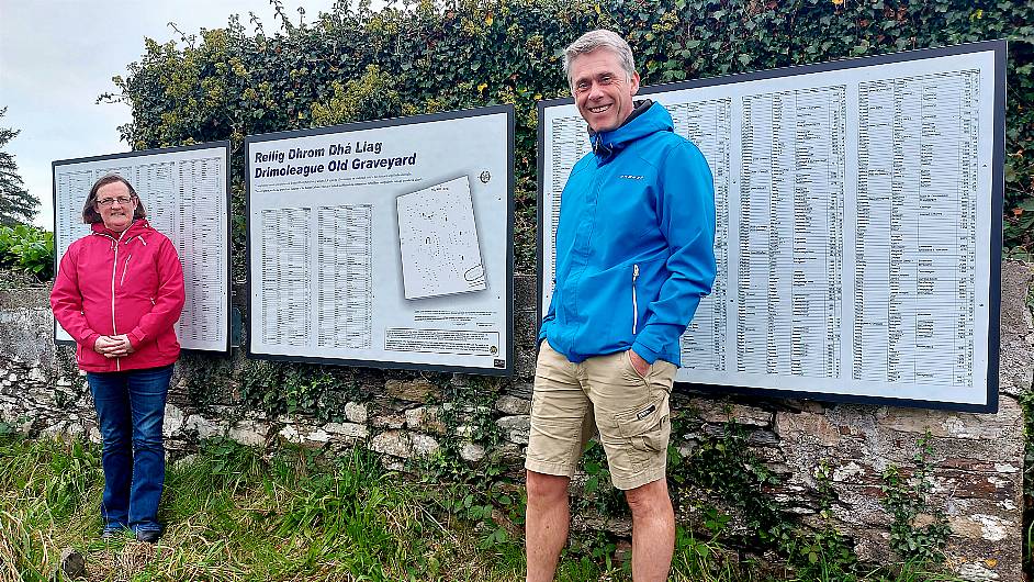 Cemetery sign helps to locate all buried there Image