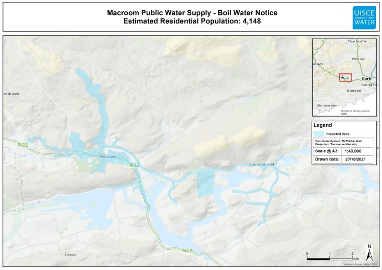 Boil water notice for  Macroom Image