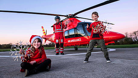 Air ambulance launches Christmas fundraiser to help light up the sky Image