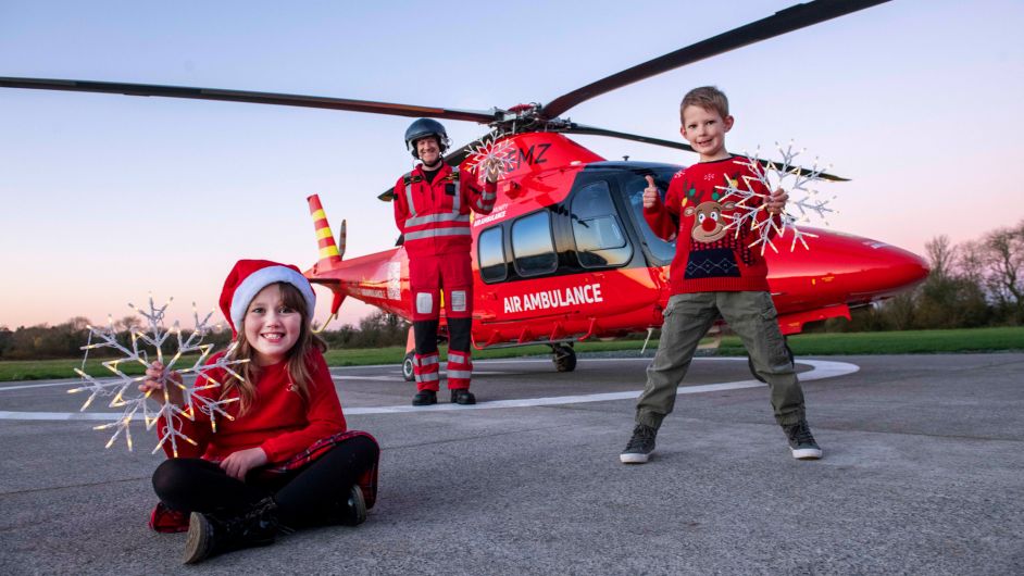 Air ambulance launches Christmas fundraiser to help light up the sky Image