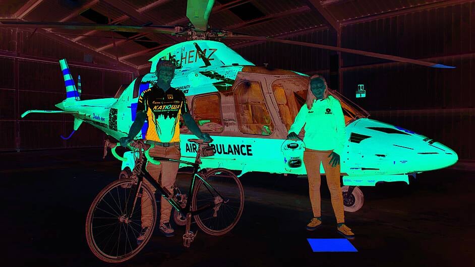 Darren’s charity cycle proceeds will cover 10 Air Ambulance rescues Image