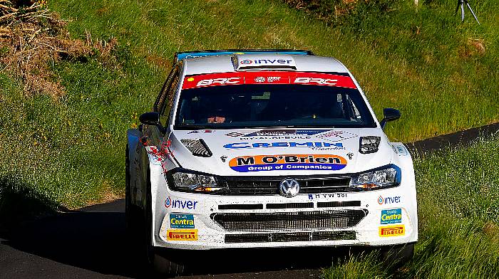 Keith Cronin leads the Jim Clark Rally after day one Image