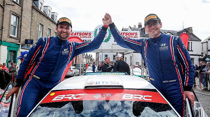 Cronin wins Jim Clark Rally in Scotland to take lead in British Rally Championship Image