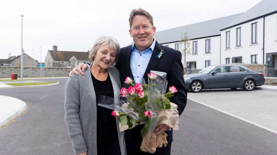 Minister visits new social housing developments across three towns Image