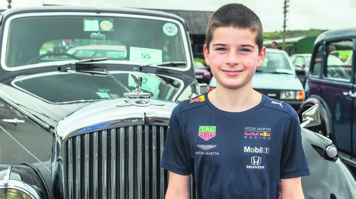 at a West Cork Vintage Club car run at the Model Railway Village in Clonakilty was Dylan O’Sullivan from Ardfield.  (Photo: Andy Gibson)