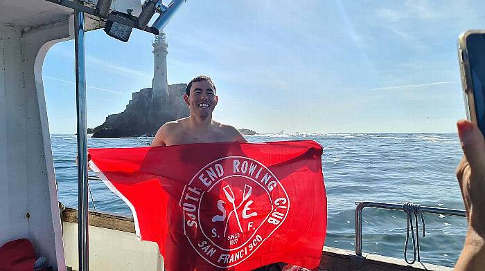 US man sets new record for Fastnet Rock swim Image