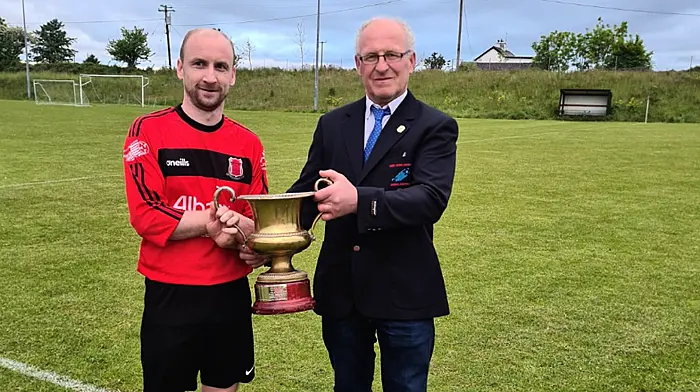 ‘The league title is the reason you don’t go out on a Saturday night,’ explains Drinagh captain Gearoid White Image