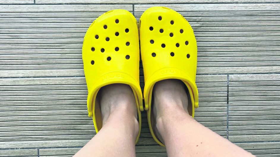 WOMAN ON THE VERGE: Ready to rock a pair of Crocs Image