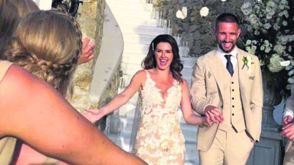 Conor weds his English Rose on Greek isle Image