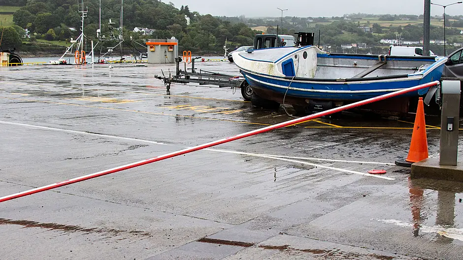More damage to controversial barrier installed at Keelbeg Pier Image
