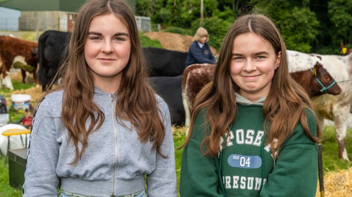 Dunmanway, West Cork, Ireland. 3rd July, 2022. Dunmanway Agricultural Show took place today for the first time since 2019 after COVID-19 caused the event to be cancelled. Enjoying the show were Felicity and Isobell Lehane from Dunmanway.  Picture: Andy Gibson.