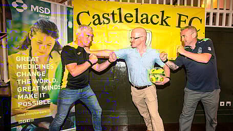 Cascarino and Houghton will light up Brinny pitch as Castlelack take on Ireland soccer legends Image
