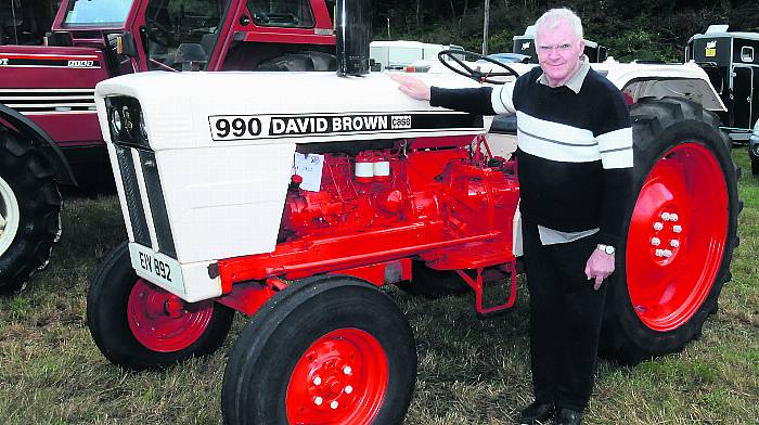 Bernie O’Sullivan, Kealkil, enjoying the vintage tractor display