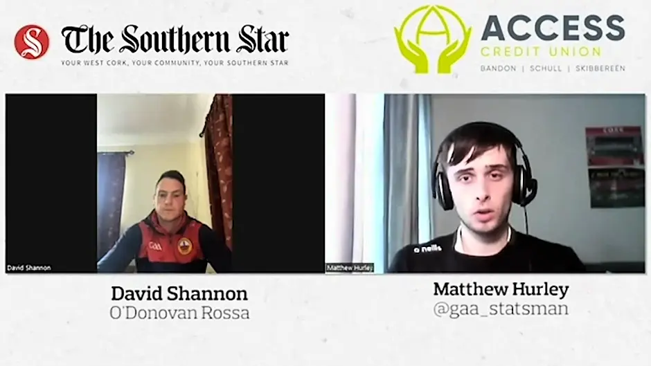 WATCH: O'Donovan Rossa's David Shannon ahead of SAFC semi-final Image